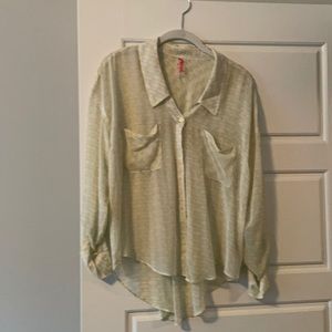 Free people button down shirt size small
